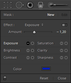 Adobe Lightroom - Átmenetes szürkeszűrő 3.