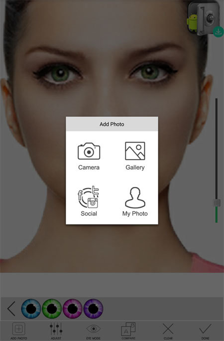 Android: Eye Color Changer 3.