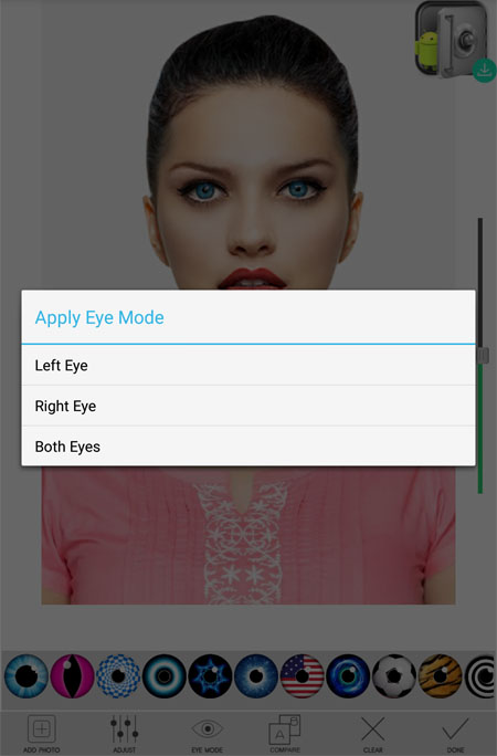 Android: Eye Color Changer 4.