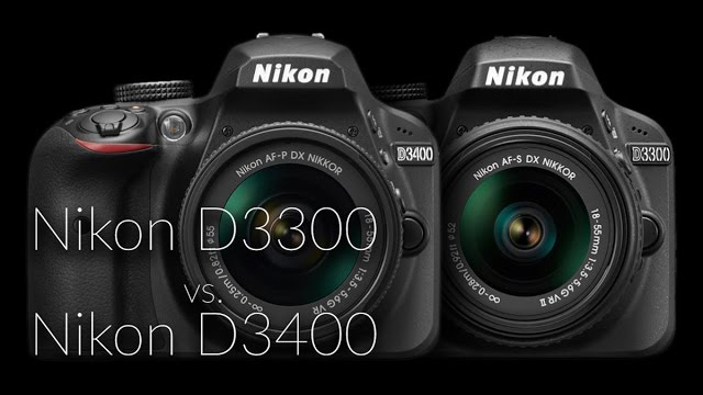 Nikon D3400 vs D3300 fényképezőgép