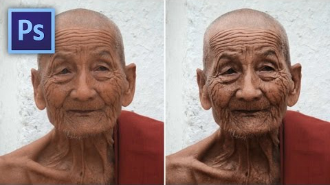 Erős arckontraszt Photoshopban