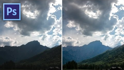 Hogyan világosítsd a tájat és hagyd érintetlenül az eget Photoshopban